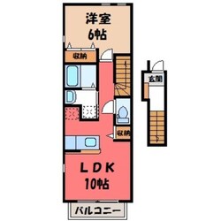 小山駅 バス16分  城南小前下車：停歩3分 2階の物件間取画像